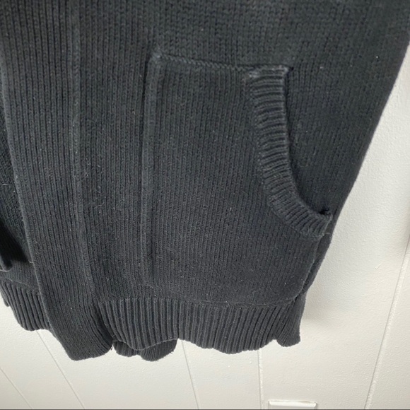 Madewell Black Midland Open Front Cardigan Sweater - Picture 5 of 8